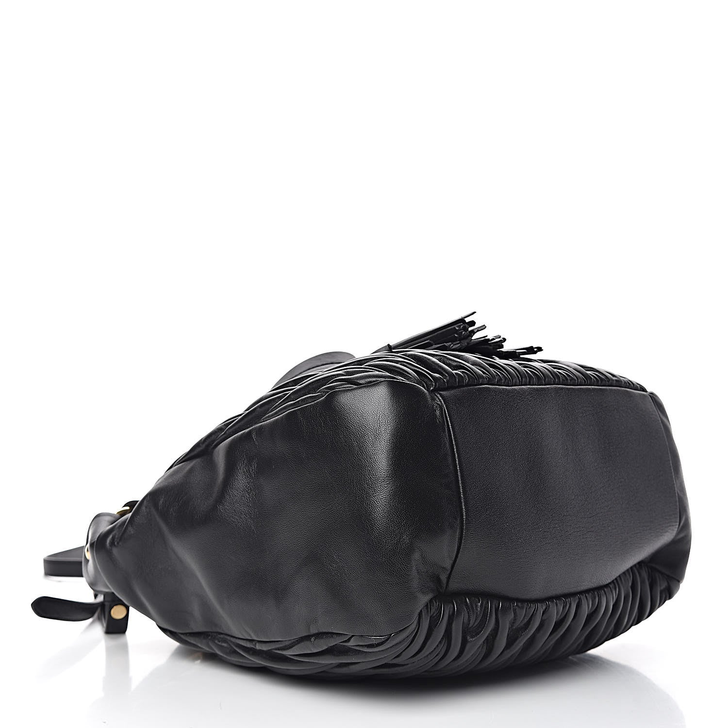 Miu Miu Nappa Matelasse Bucket Bag Black 4 of 9