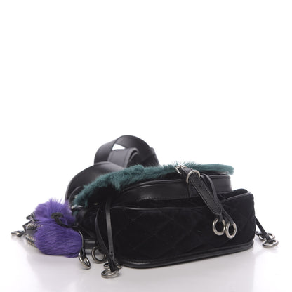 Prada Calf Hair Velluto Corsaire Antic Crossbody Bag Biliardo Black 4 of 9