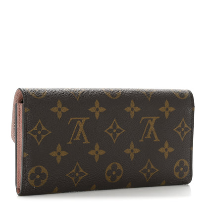 Louis Vuitton Monogram Emilie Wallet Rose Ballerine 3 of 11