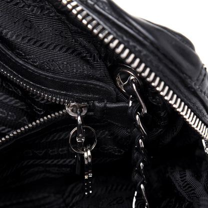Prada Nappa Gaufre Satchel Black 11 of 23