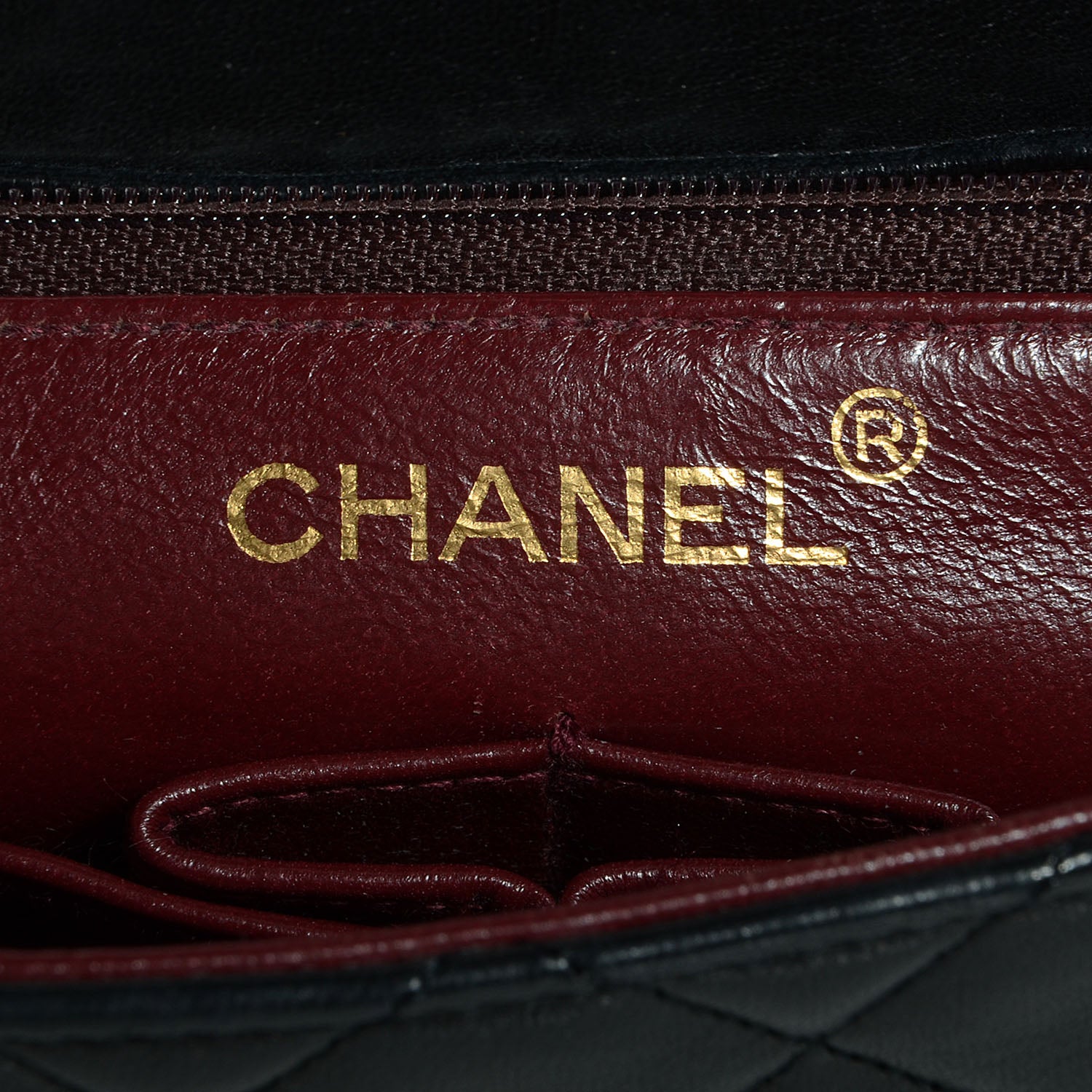Chanel Lambskin Quilted Mini Square Flap Black 8 of 9