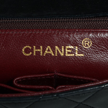 Chanel Lambskin Quilted Mini Square Flap Black 8 of 9