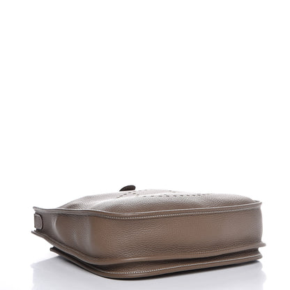 Hermes Taurillon Clemence Evelyne III PM Etoupe 4 of 7