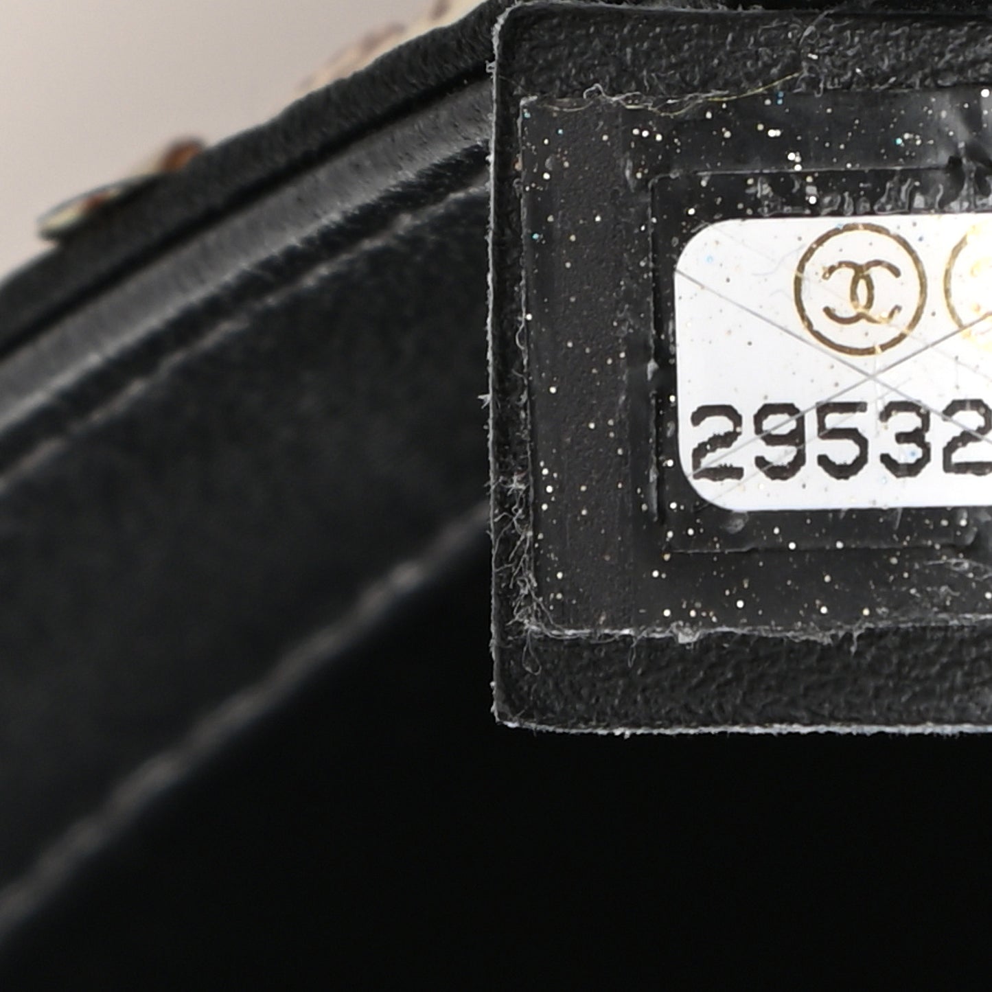 Sequin Single Flap Black