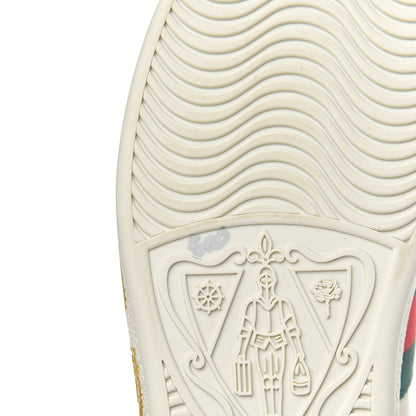 Gucci X SEGA Calfskin Ayers Web Guccy Womens Ace Sneakers 35.5 White 9 of 10