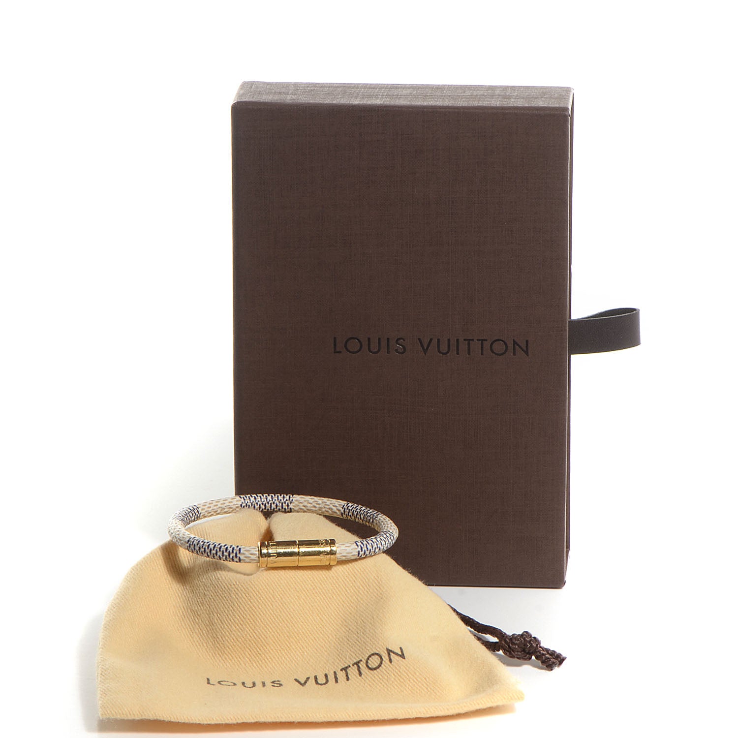Louis Vuitton Damier Azur Keep It Bracelet 17 5 of 5