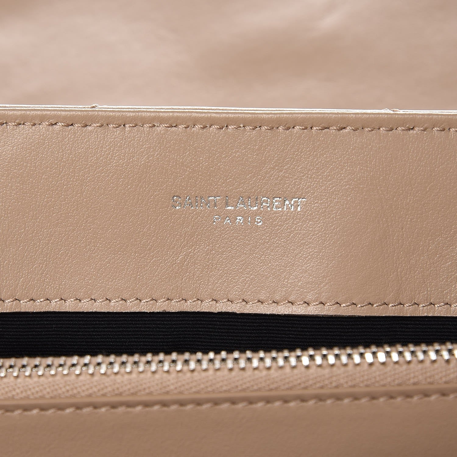 Saint Laurent Calfskin Y Quilted Monogram Medium Loulou Chain Satchel Nude Powder 6 of 7