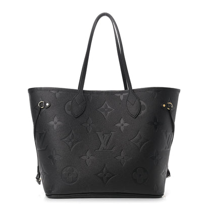 Louis Vuitton Empreinte Monogram Giant Neverfull MM Black 3 of 10