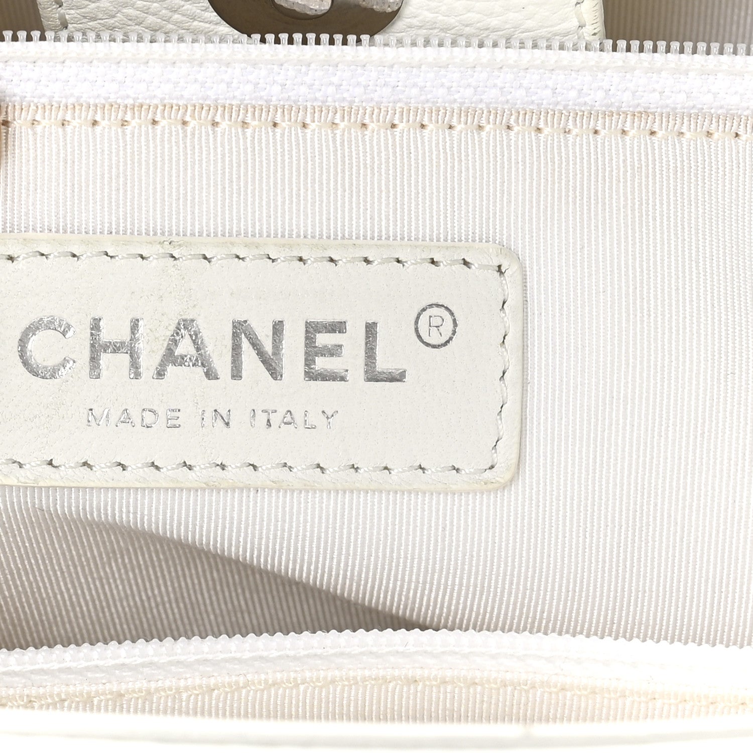 Chanel Calfskin Cerf Executive Shopper Tote White 6 of 12