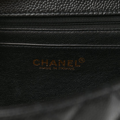 Chanel Caviar Quilted Jumbo Kelly Flap Black 6 of 12