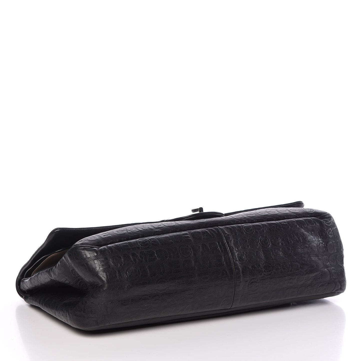 Calfskin Unlimited Jumbo Double Flap Black