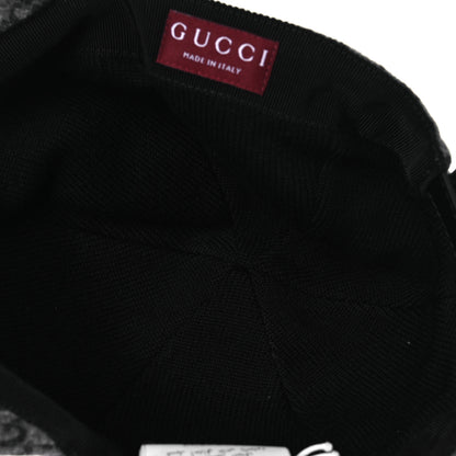 Gucci Covered Wool GG Monogram Baseball Hat L Grey Dark Grey Black 7 of 10