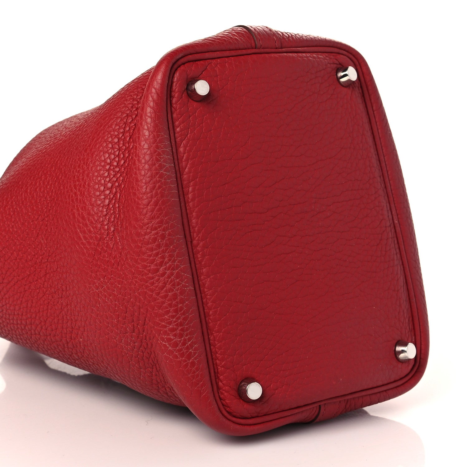 Hermes Taurillon Clemence Picotin Lock 18 PM Rouge Garance 9 of 10