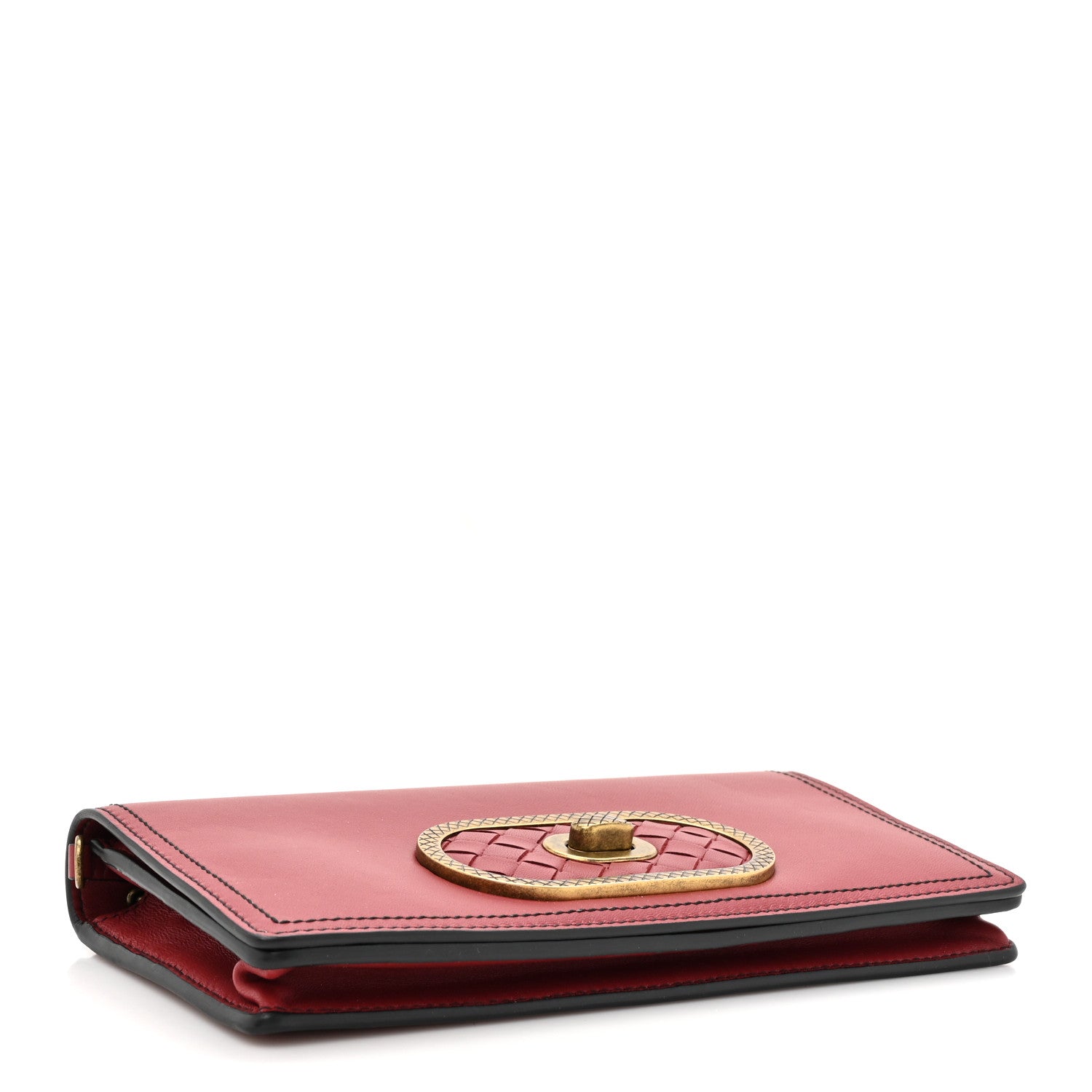 Bottega Veneta Nappa Intrecciato Ellittica Chain Wallet Baccara Rose 4 of 11