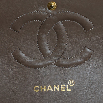 Chanel Lambskin Quilted Medium Double Flap Brown 7 of 9