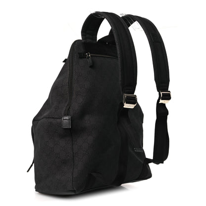 Gucci Denim Monogram Medium Backpack Black 3 of 12