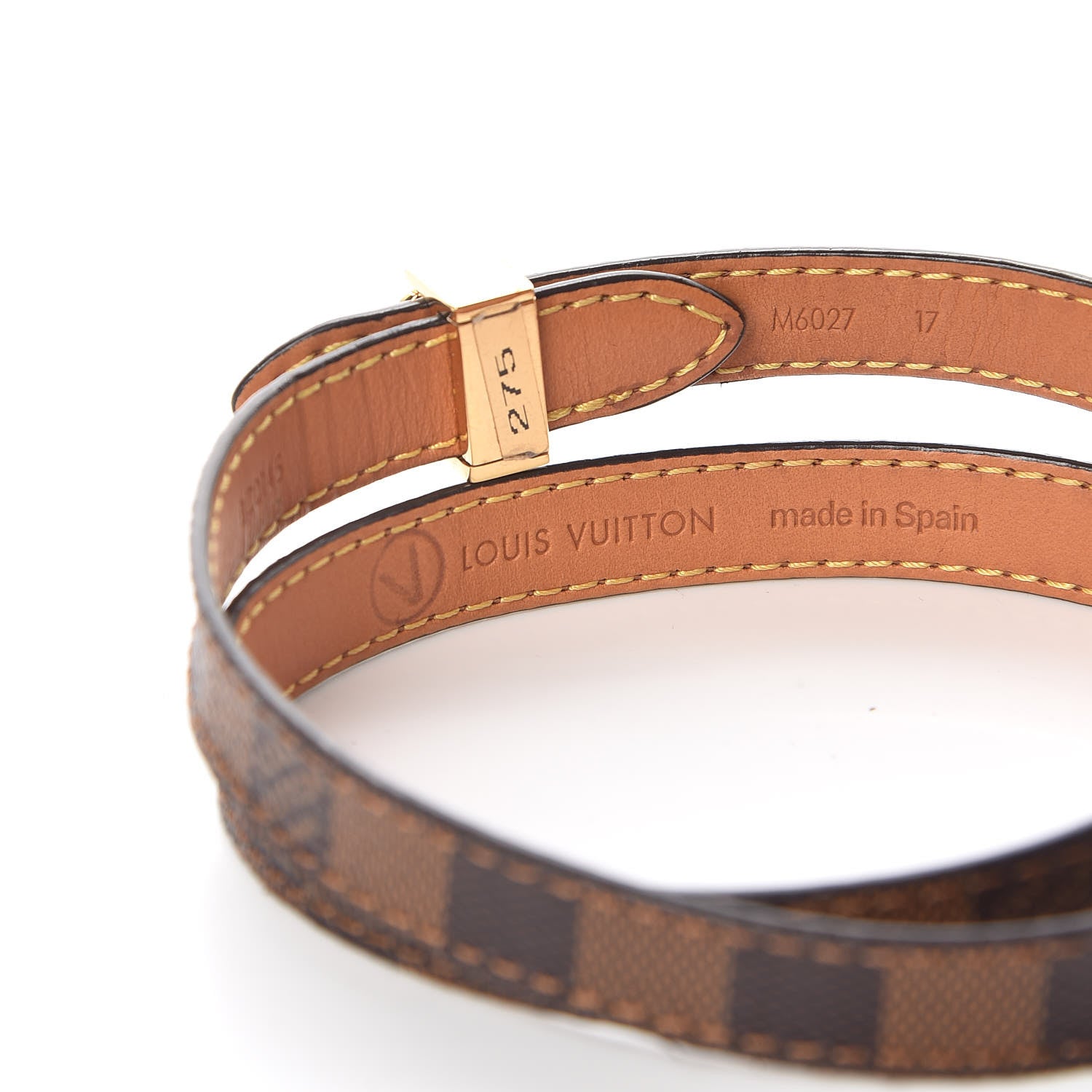 Louis Vuitton Damier Ebene Box It Bracelet 17 7 of 7