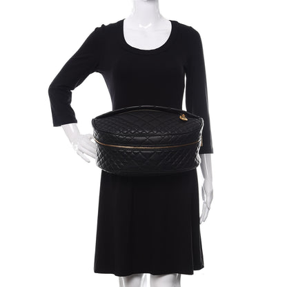 Versace Calfskin Quilted Icon Belt Bag Black 2 of 9