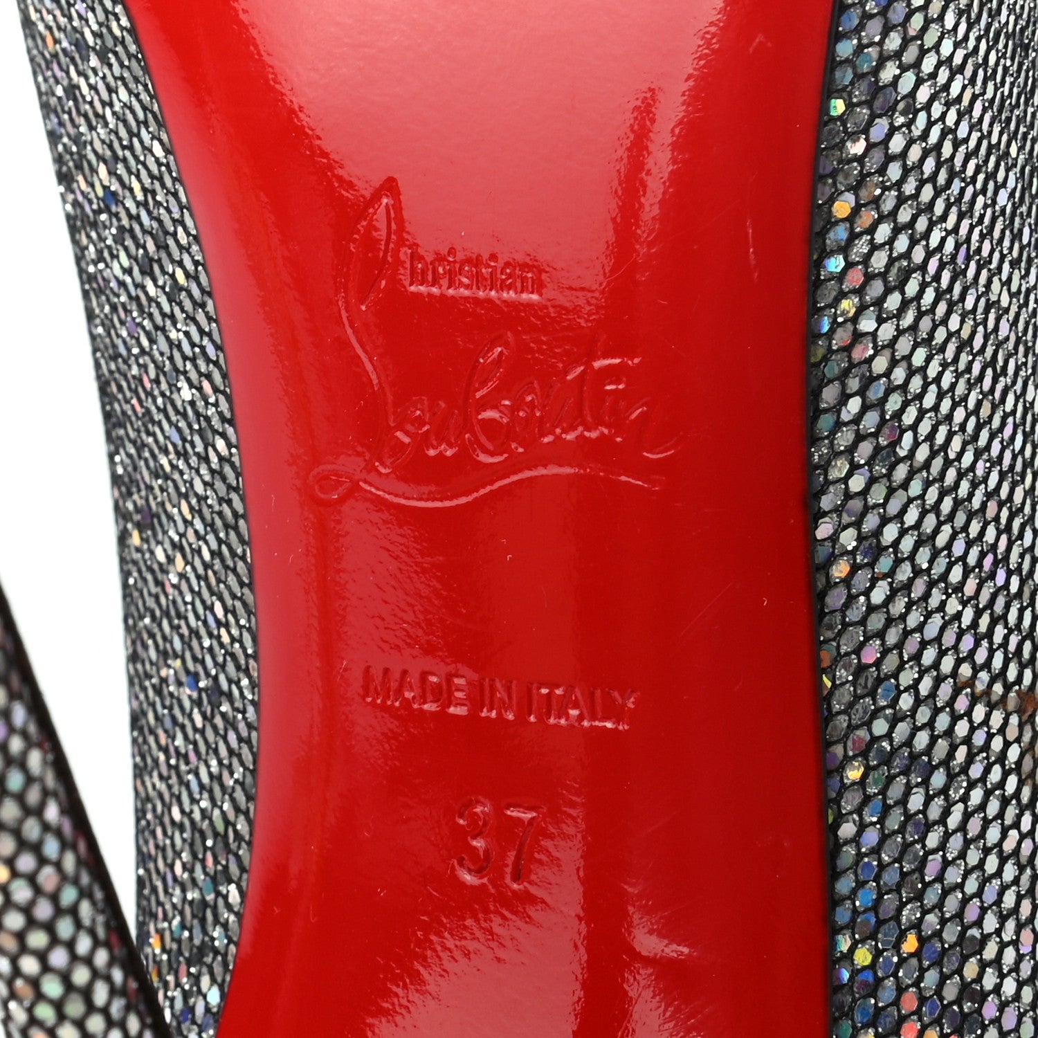 Christian Louboutin Glitter So Kate 120 Pumps 37 Disco Ball Multicolor 6 of 7