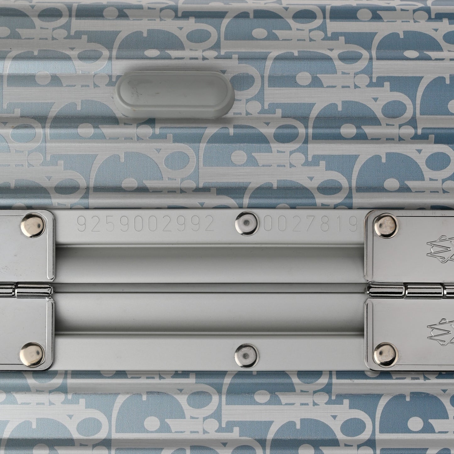 X RIMOWA Aluminum Gradient Cabin Luggage Blue Multi