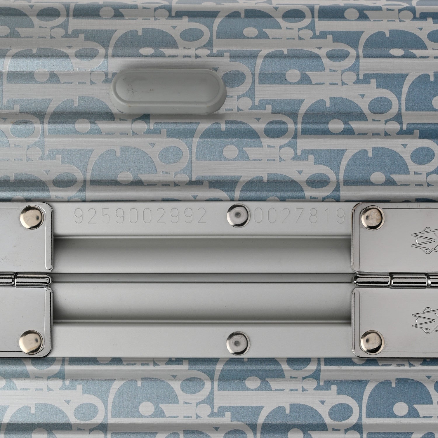 Christian Dior X RIMOWA Aluminum Gradient Cabin Luggage Blue Multi 7 of 12