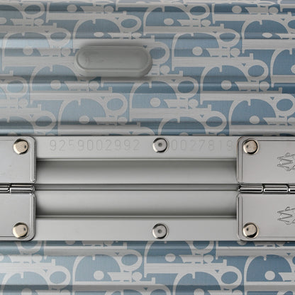 Christian Dior X RIMOWA Aluminum Gradient Cabin Luggage Blue Multi 7 of 12