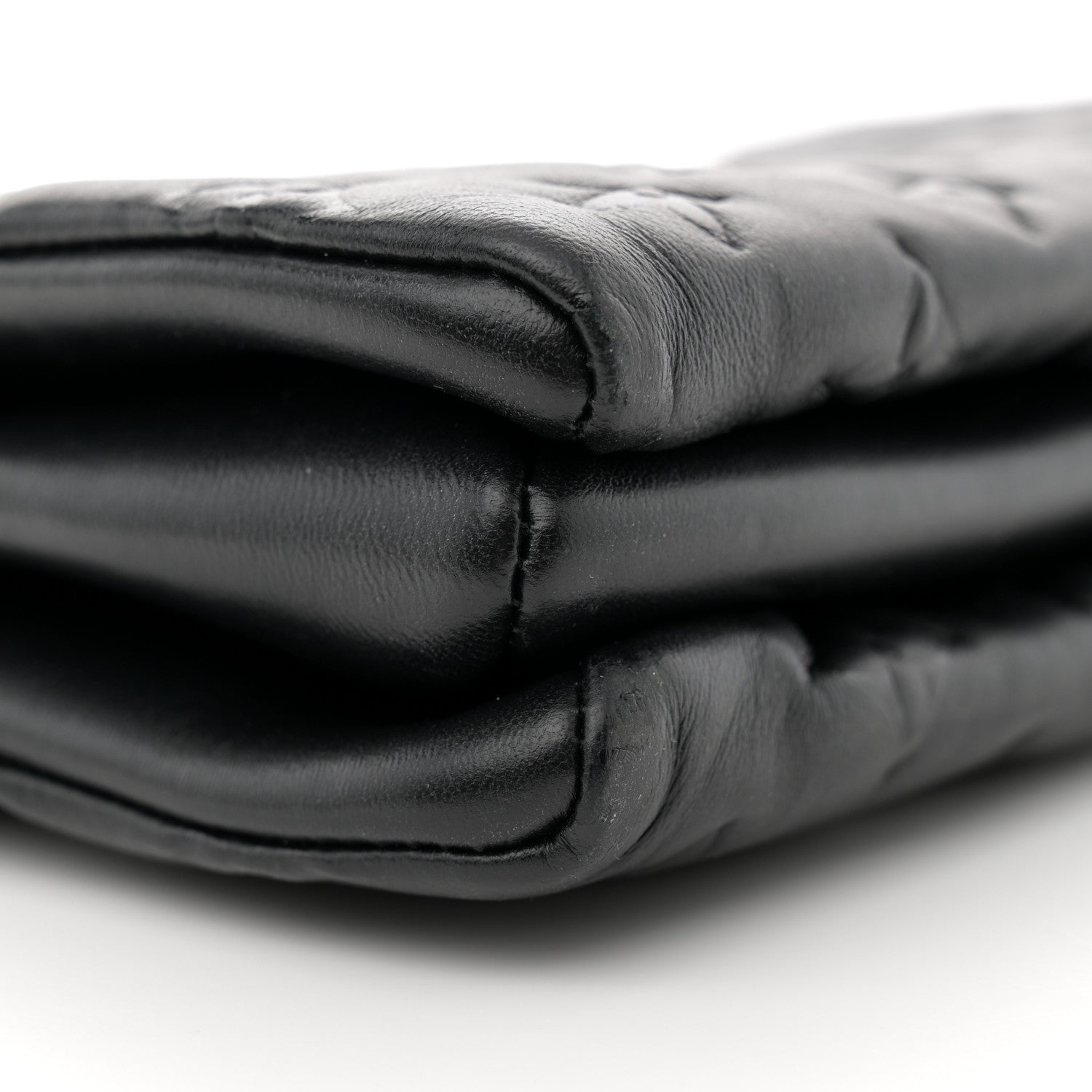 Louis Vuitton Lambskin Embossed Monogram Coussin PM Black 10 of 12
