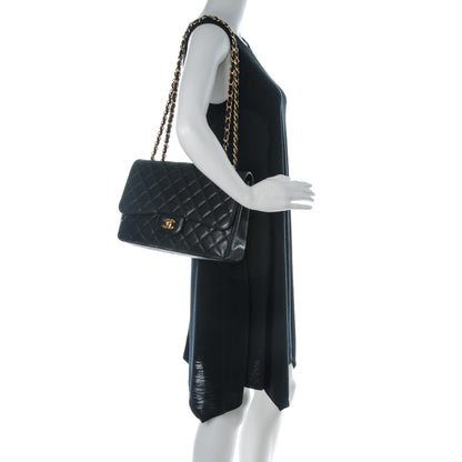 Chanel Caviar Quilted Jumbo Single Flap Black 2 of 9