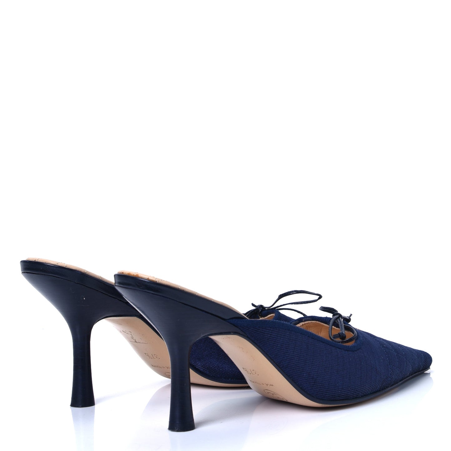 Jersey Quilted Mule 37.5 Navy