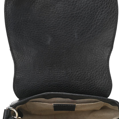 Gucci Pebbled Calfskin Small Soho Flap Crossbody Black 12 of 16