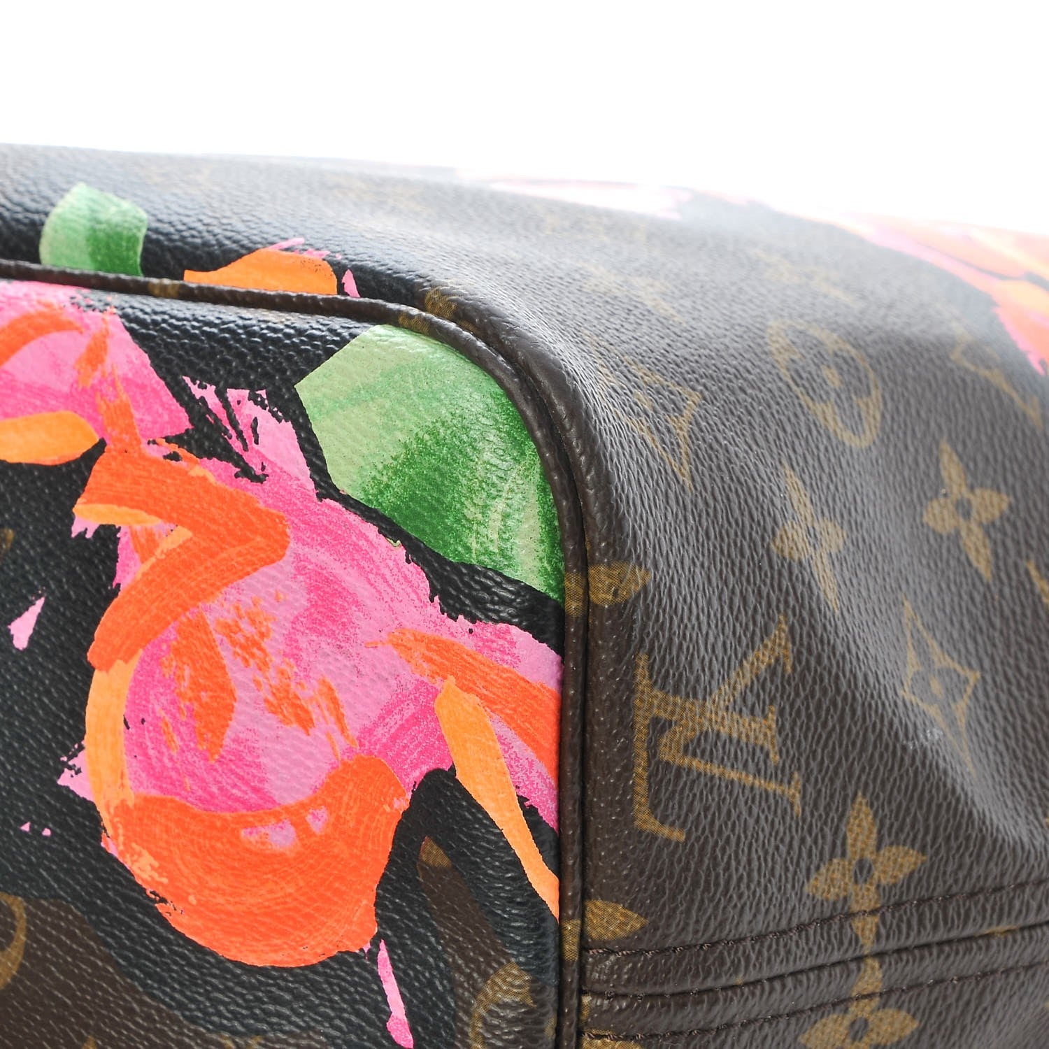 Louis Vuitton Monogram Roses Neverfull MM 12 of 17