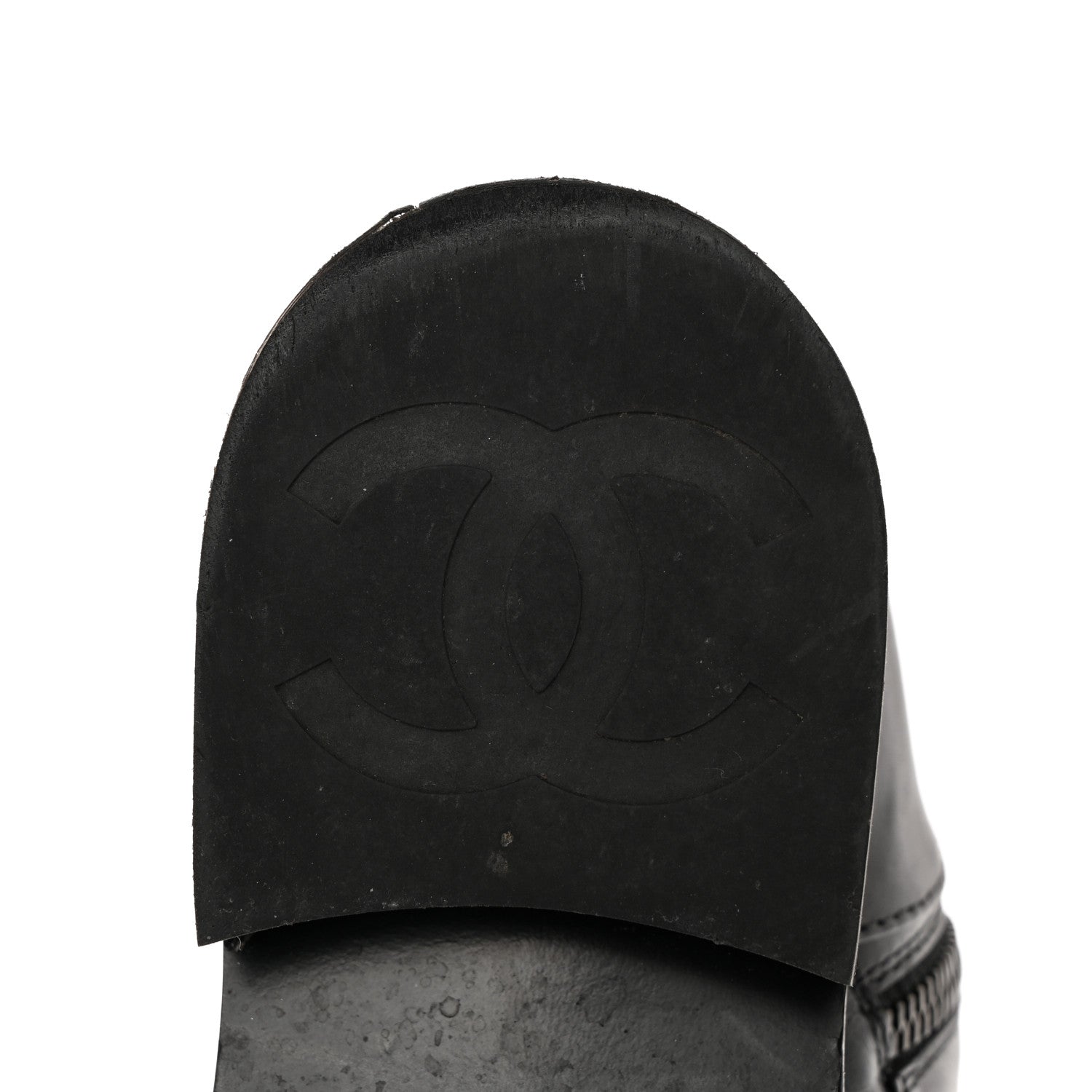 Chanel Calfskin Lace Up Combat Boots 36 Black 9 of 16