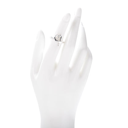Tiffany Sterling Silver Paloma Picasso Loving Heart Ring 49 5 2 of 4