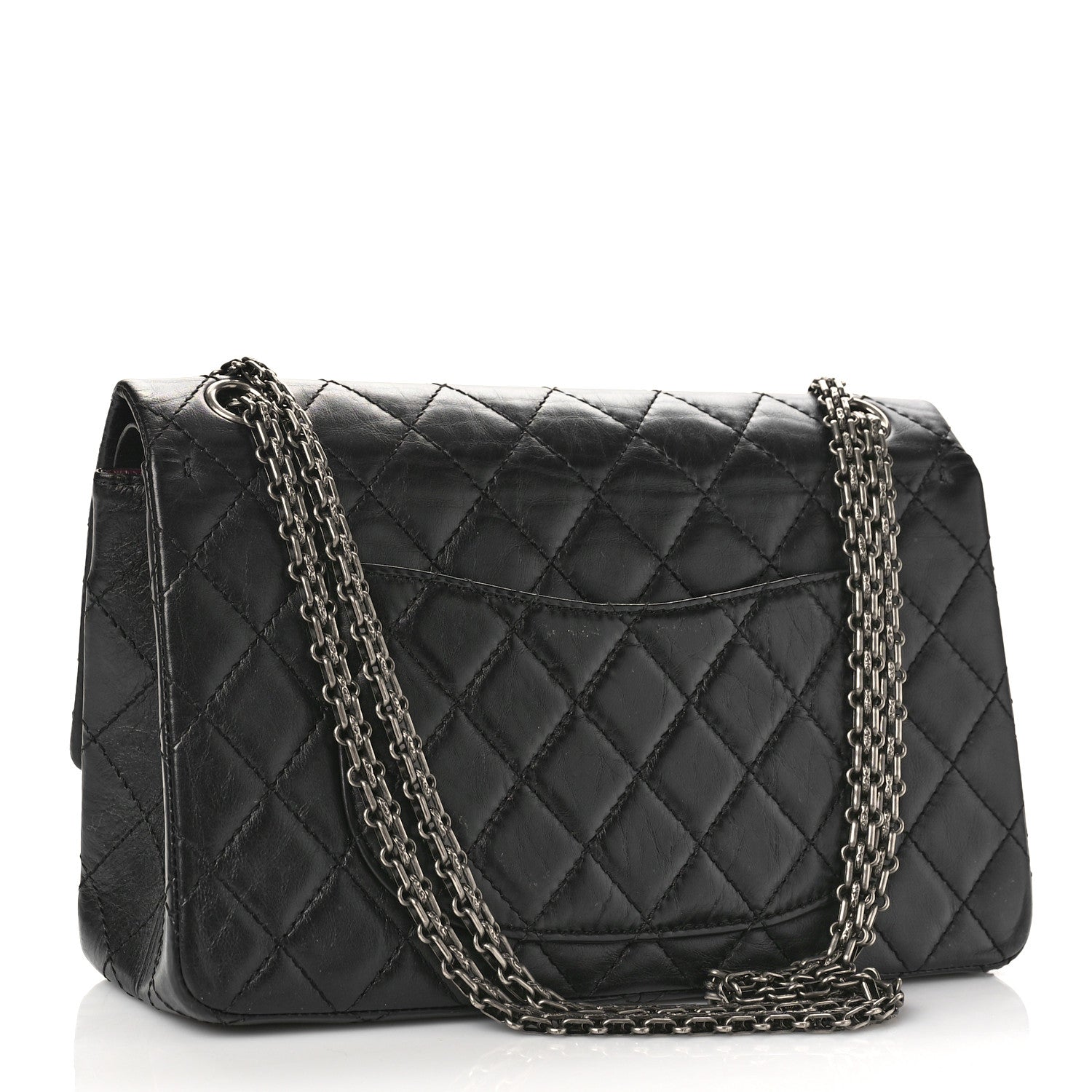 Chanel Aged Calfskin Quilted 2.55 Reissue 226 Flap Black 3 of 9