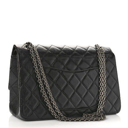Chanel Aged Calfskin Quilted 2.55 Reissue 226 Flap Black 3 of 9