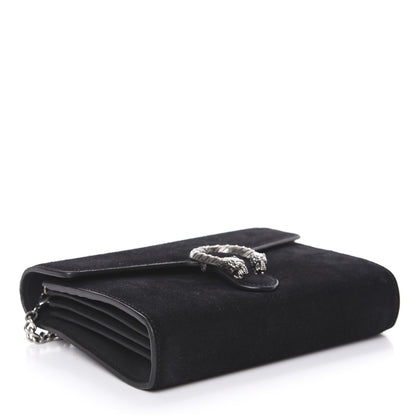 Gucci Suede Mini Dionysus Chain Wallet Black 4 of 8