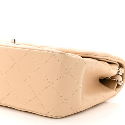 Chanel Lambskin Quilted Jumbo Double Flap Beige 10 of 10