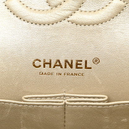 Chanel Metallic Lambskin Quilted Medium Double Flap Gold 6 of 13