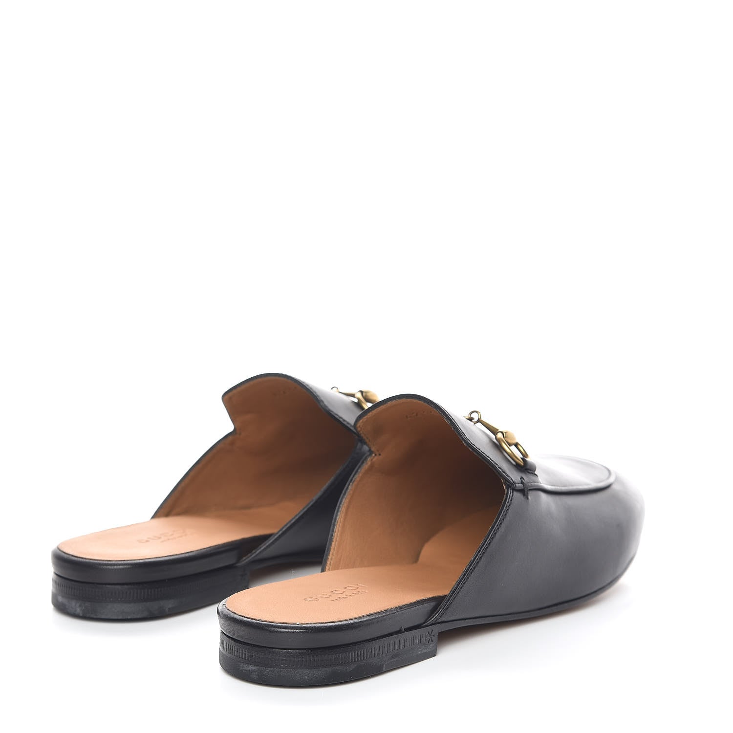 Gucci Calfskin Womens Princetown Slippers 37 Black 4 of 9