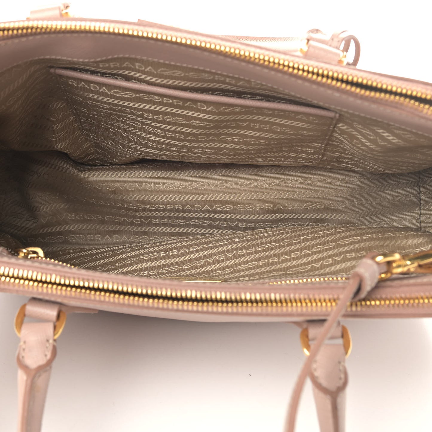 Saffiano Large Galleria Double Zip Tote Cammeo