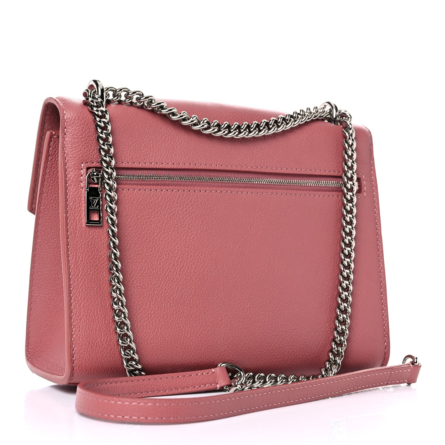 Soft Calfskin Mylockme Chain Bag BB Rose Boudoir Lie de Vin