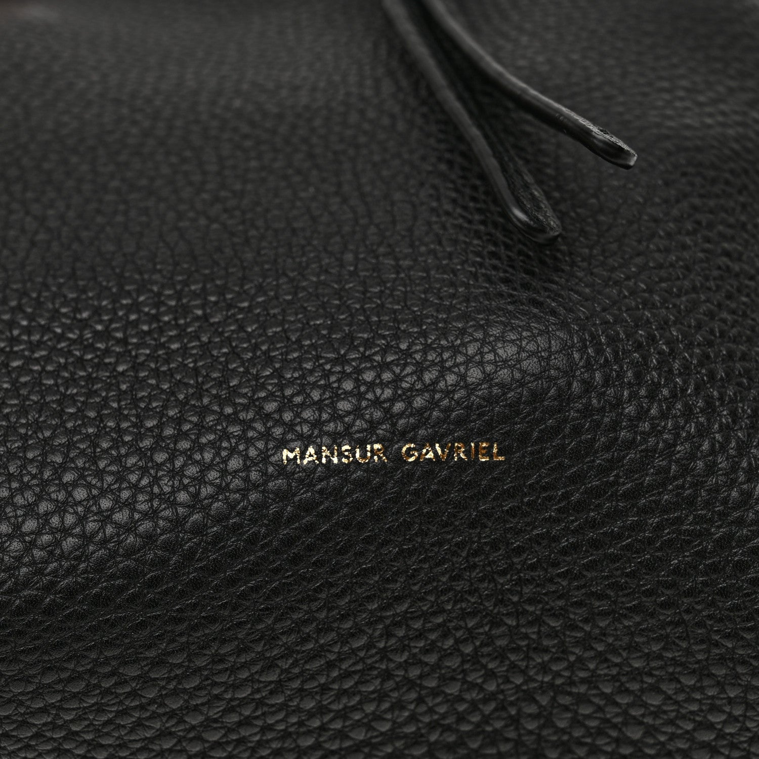 Mansur Gavriel Tumbled Calfskin Mini Bucket Bag Black 6 of 10