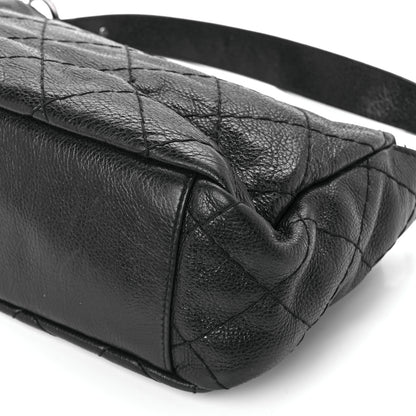 Chanel Glazed Calfskin Stitched On The Road Flap Black 11 of 11