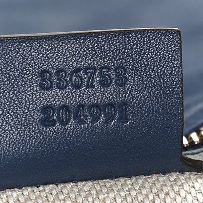 Gucci Soft Patent Medium Soho Clutch Uniform Blue 8 of 13