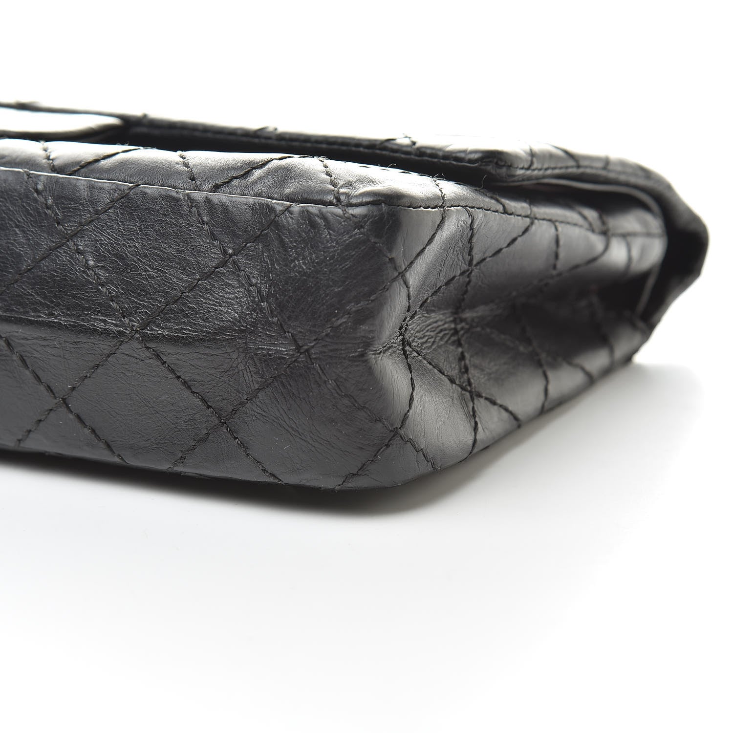 Chanel Aged Calfskin Quilted 2.55 Reissue 225 Flap Black 10 of 15