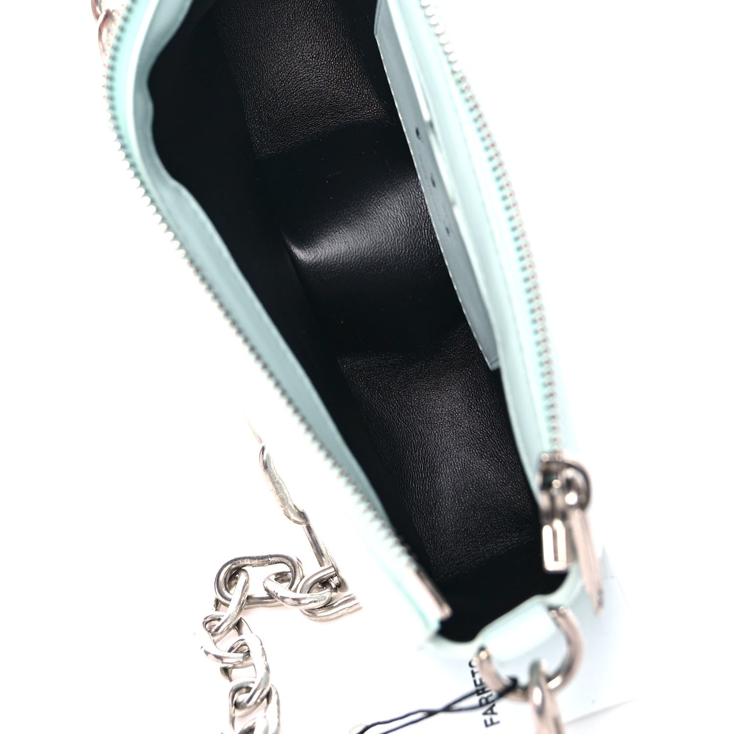 Off-White OFF WHITE Calfskin Burrow 20 Crossbody Bag Light Blue 11 of 12