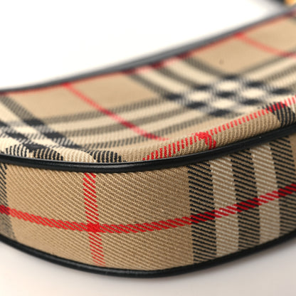 Burberry Vintage Check Calfskin Olympia Pouch Archive Beige 7 of 8