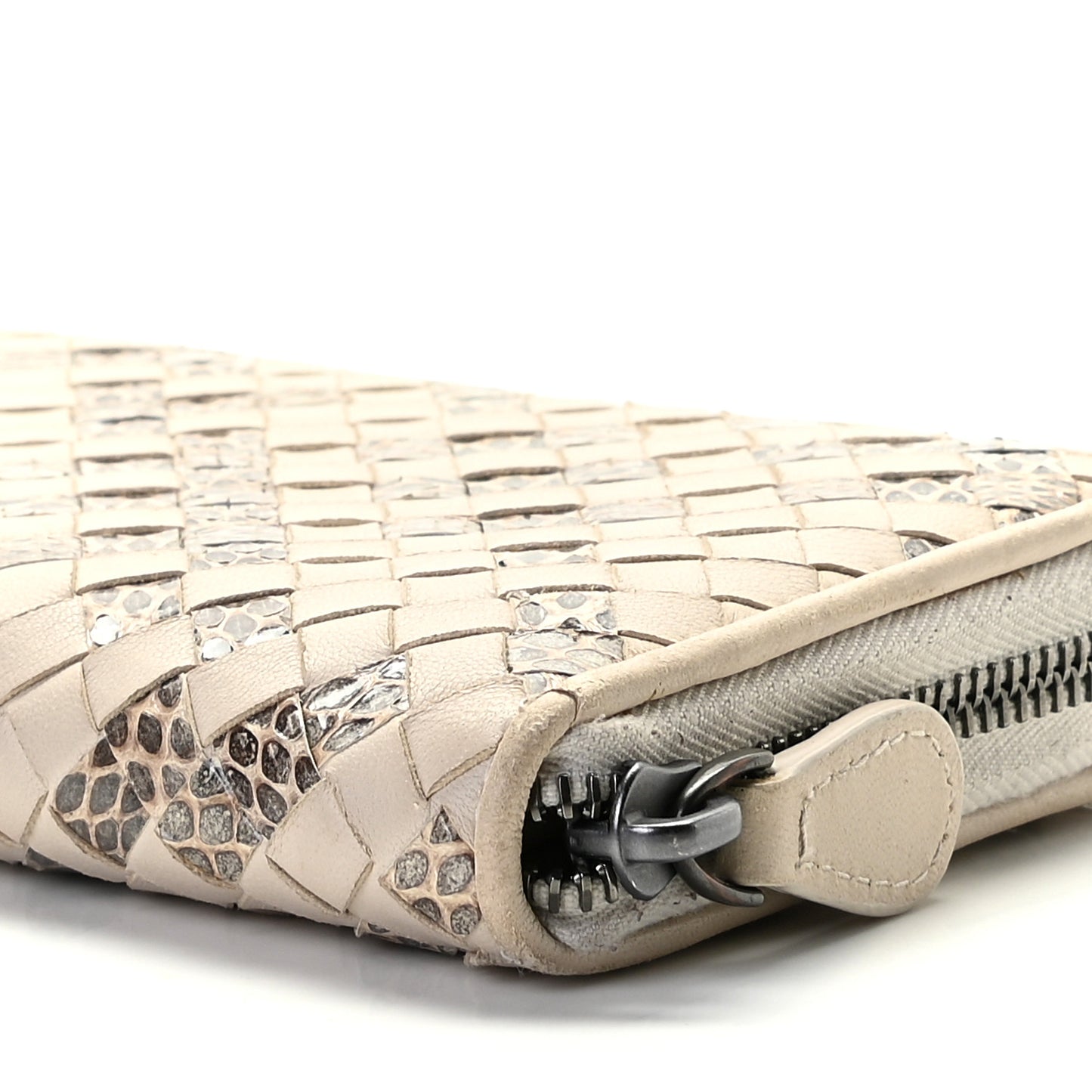 Nappa Intrecciato Ayers Zip Around Wallet