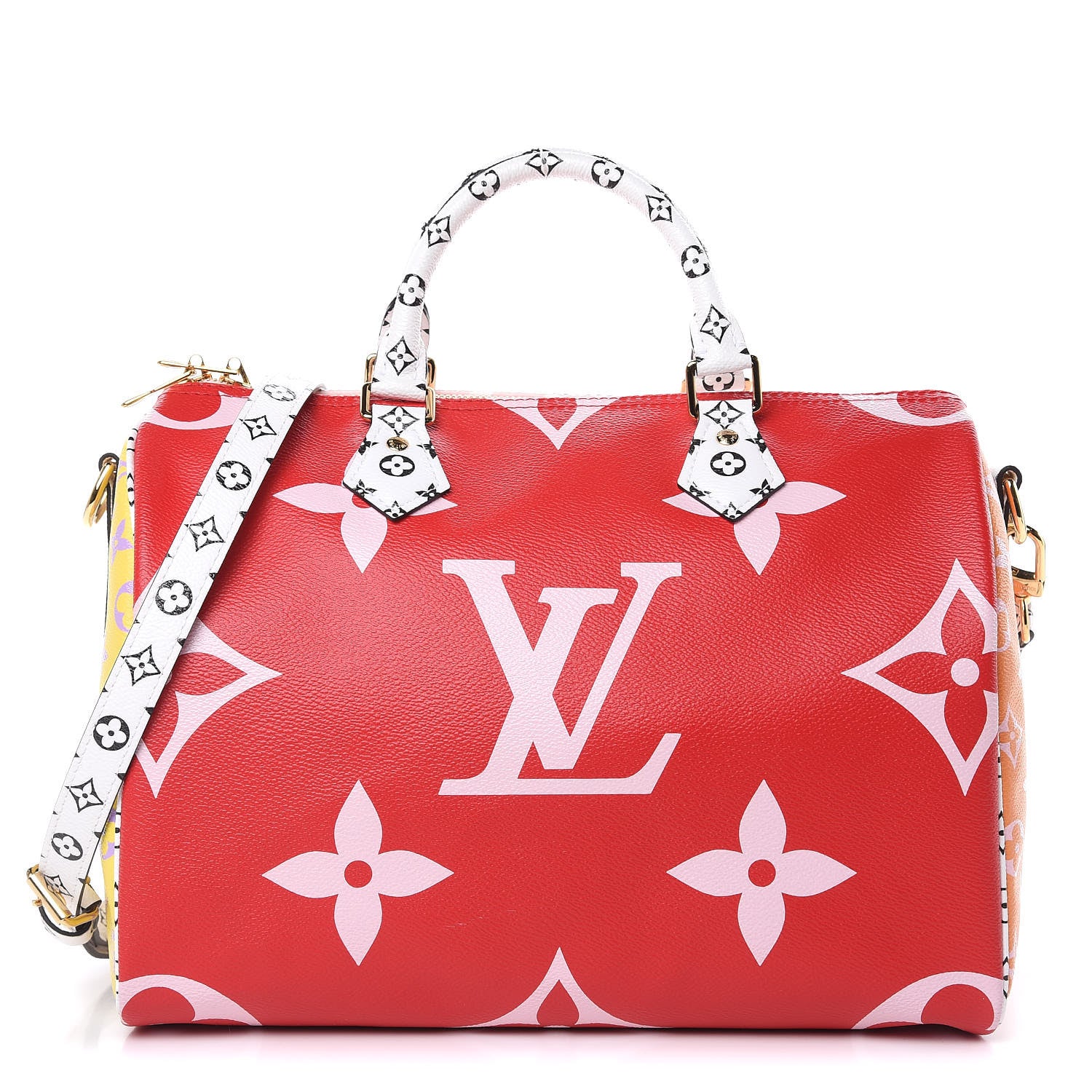 Louis Vuitton Monogram Giant Speedy Bandouliere 30 Rouge 1 of 8