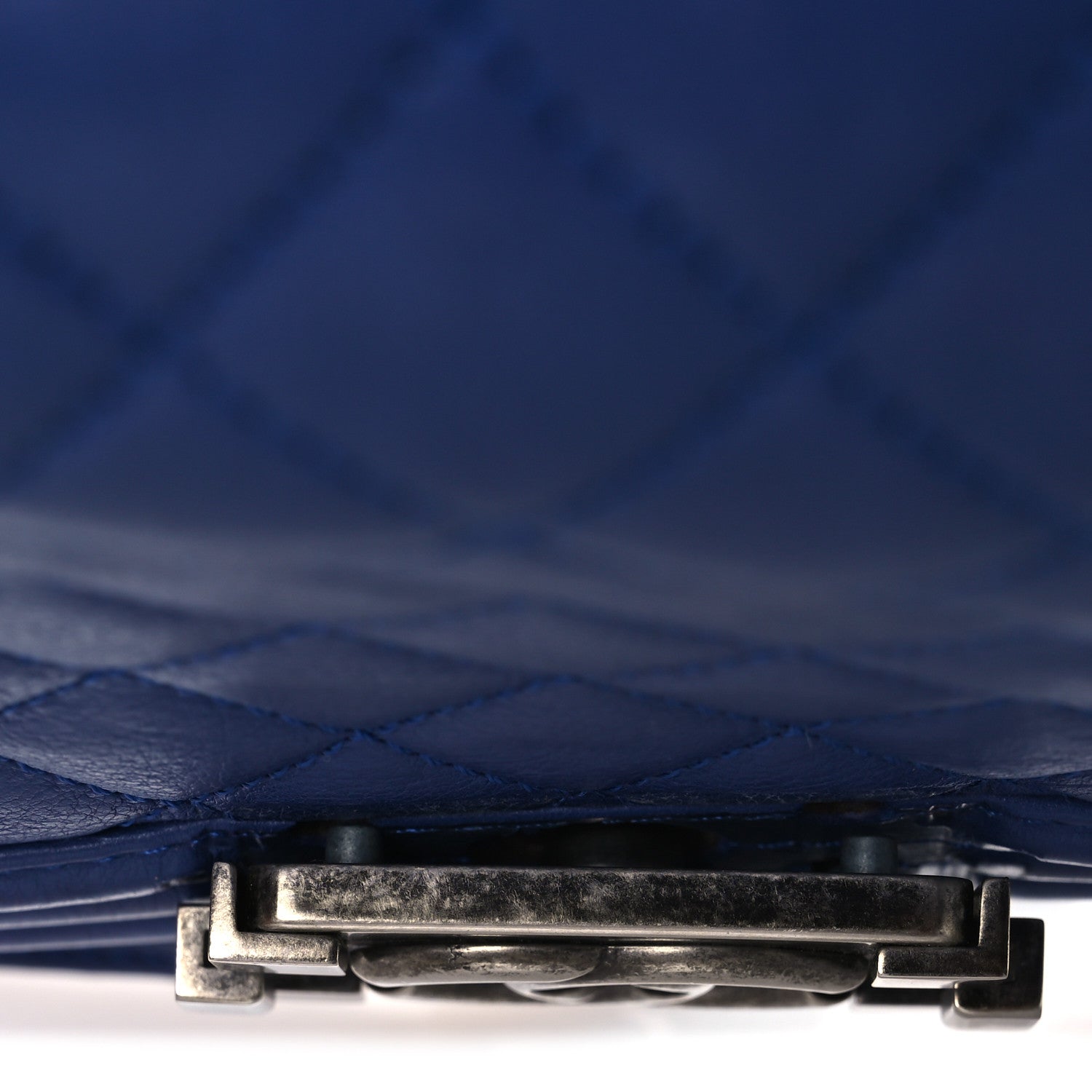 Chanel Calfskin Quilted Medium Boy Flap Blue 12 of 16